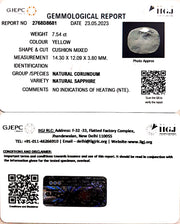 7.54/CT Natural Ceylonese Pukhraj with Govt Lab Certificate (6771)